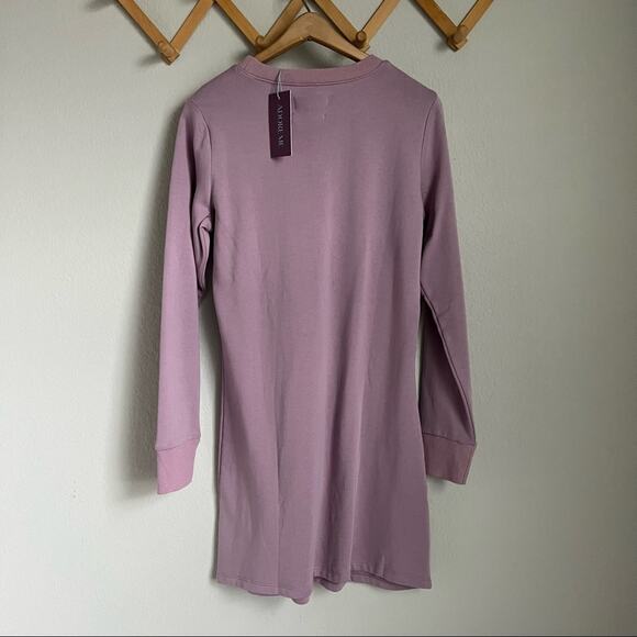 Purple Adore Me Sweatshirt Dress Size Medium - Picture 5 of 9
